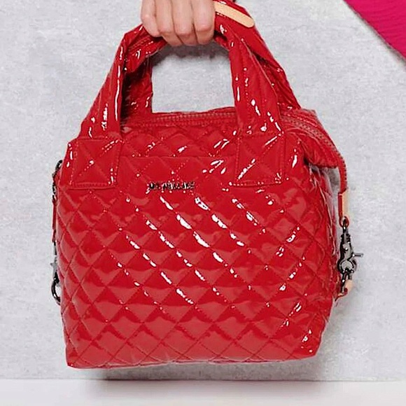 MZ Wallace Handbags - RARE MZ Wallace Small Deluxe Sutton, Rouge Lacquer